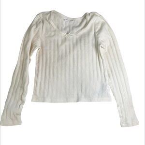 GAP Kids Ivory Long Sleeve Tee – Size L (10)
